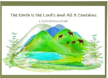 Moose Family Frameable Card