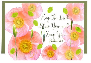 Poppy Blessing Frameable Card