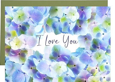 Hydrangeas Frameable Card