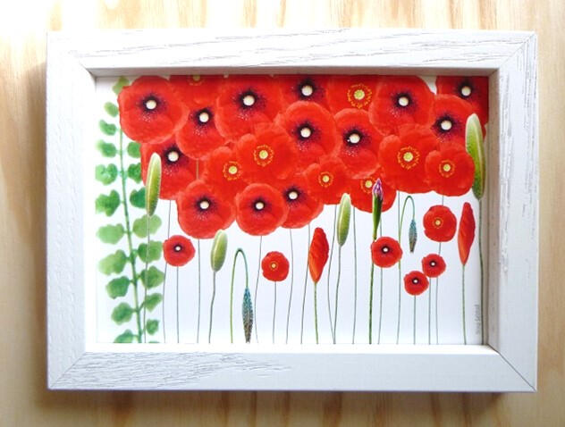 Wild Red Poppies 6x8 Frame